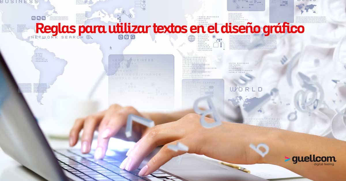 reglas para utilizar textos en el diseño gráfico